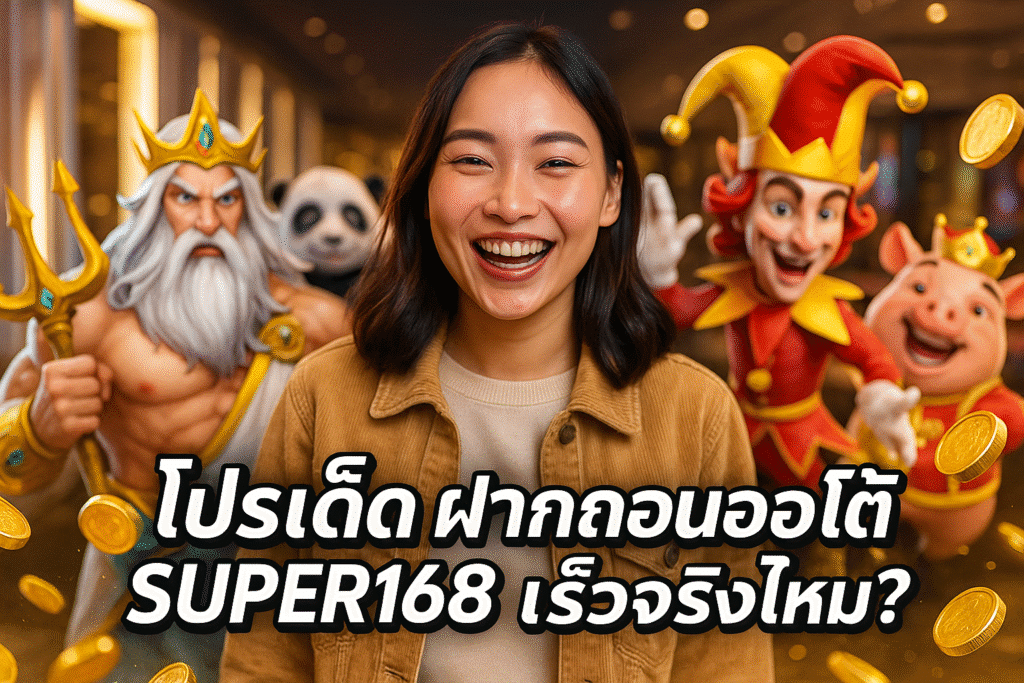 ฝากถอนออโต้ SUPER168 เร็วจริงไหม?