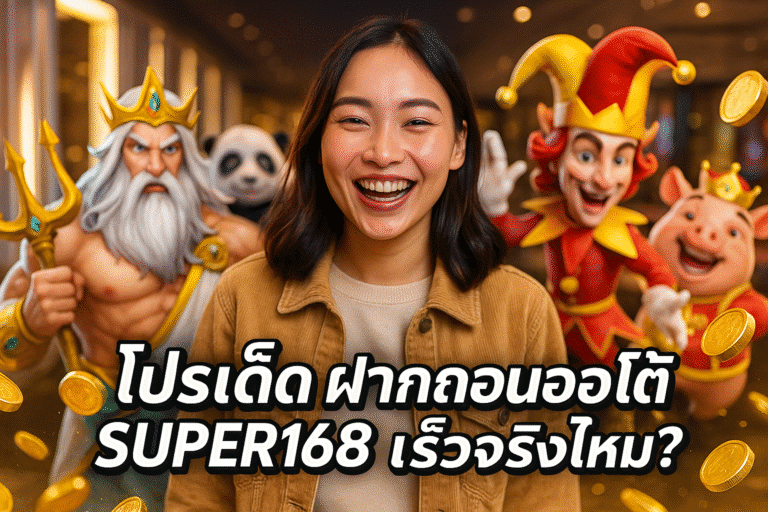 ฝากถอนออโต้ SUPER168 เร็วจริงไหม?