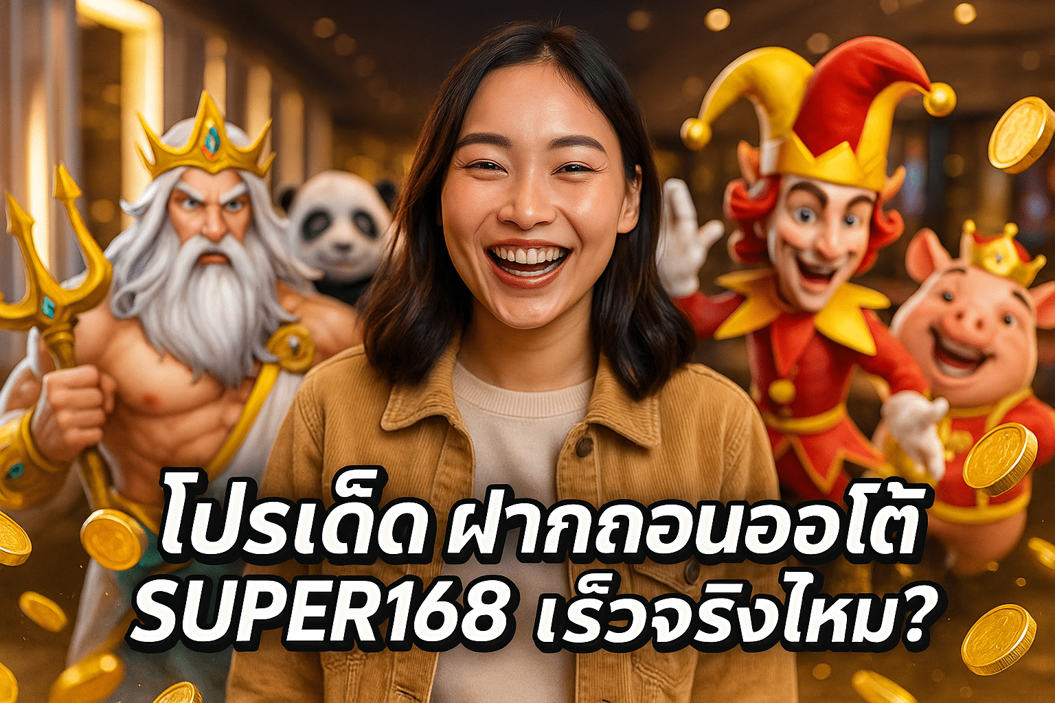 ฝากถอนออโต้ SUPER168 เร็วจริงไหม?